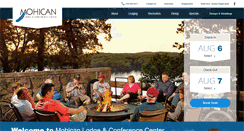 Desktop Screenshot of mohicanstateparklodge.com